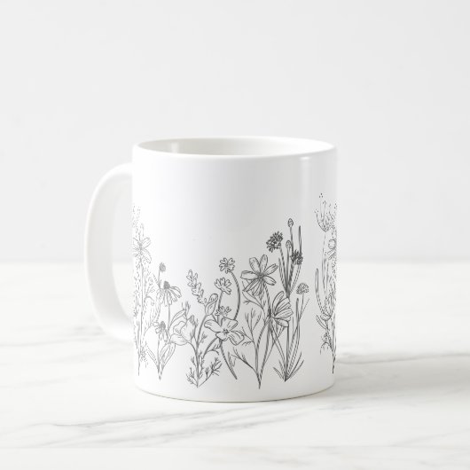 Mug Fleur sauvage  (Devant gauche)