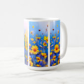 Mug Fleur sauvage abstraite (Devant droit)