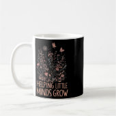 Mug Fleur sauvage aidant les petits esprits à grandir (Gauche)