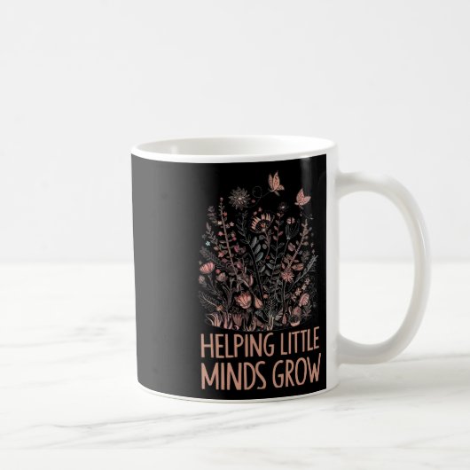 Mug Fleur sauvage aidant les petits esprits à grandir (Droite)