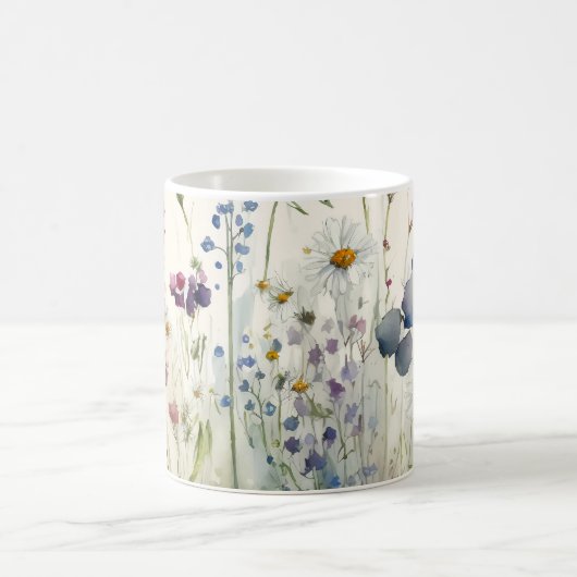 Mug Fleur sauvage aquarelle (Centre)