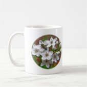 Mug Fleur sauvage blanc et vol d'abeille (Gauche)