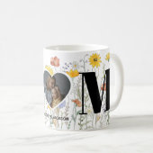 Mug Fleur sauvage Coeur Photo Nom Fête des mères (Devant droit)