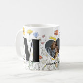 Mug Fleur sauvage Coeur Photo Nom Fête des mères (Devant gauche)