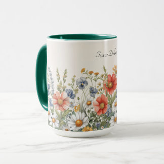 Mug Fleur sauvage coloré