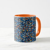 Mug Fleur sauvage coloré Ditsy Imprimer (Devant droit)