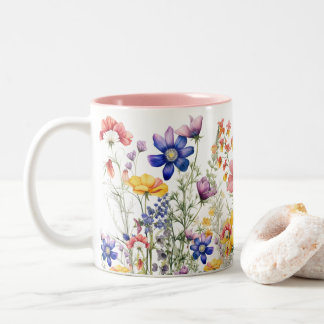 Mug fleur sauvage, Coupe Fleur, Coupe Floral Café