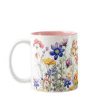 Mug fleur sauvage, Coupe Fleur, Coupe Floral Café
