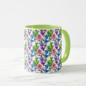 Mug Fleur sauvage d'aquarelle Cactus Motif (Devant droit)