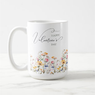 Mug Fleur sauvage d'aquarelle Printemps Meadow Valenti