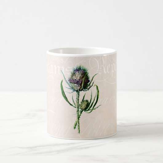 Mug Fleur sauvage de chardon d'écossais du cru 1902 (Centre)