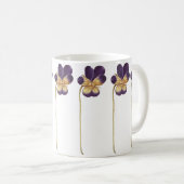 Mug Fleur sauvage de pansement dessinée à la main (Devant droit)