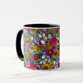 Mug Fleur sauvage d'été australien Motif (Devant gauche)