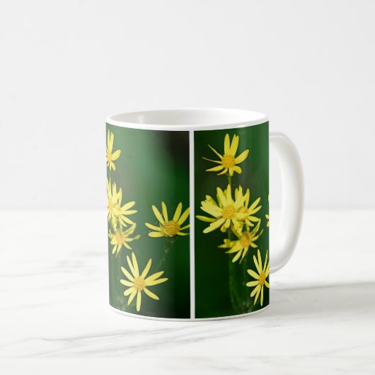 Mug Fleur sauvage doucement jaune (Devant droit)