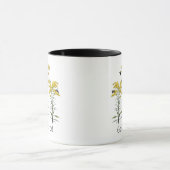 Mug Fleur sauvage et pollueur de Goldenrod Solidago (Centre)