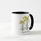 Mug Fleur sauvage et pollueur de Goldenrod Solidago (Devant droit)