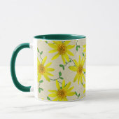 Mug Fleur sauvage jaune botanique doux (Gauche)