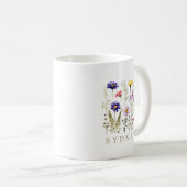 Mug Fleur Sauvage Moderne (Devant droit)