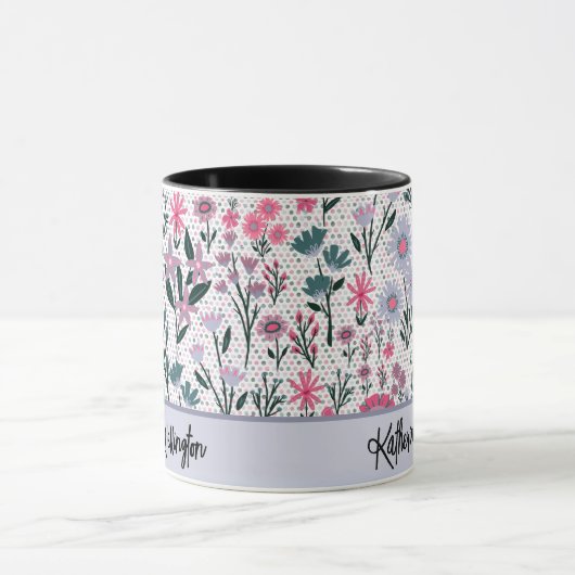 Mug Fleur sauvage moderne (Centre)