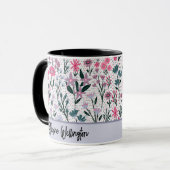 Mug Fleur sauvage moderne (Devant gauche)