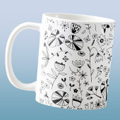 Mug Fleur sauvage Monochrome moderne