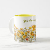 Mug Fleur sauvage personnalisé (Devant gauche)