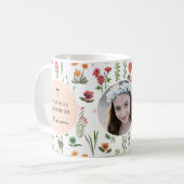 Mug Fleur sauvage Première Sainte Communion Photo (Devant gauche)