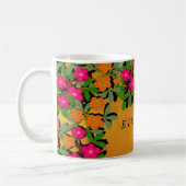 Mug Fleur sauvage rose et orange (Gauche)