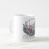 Mug Fleur sauvage tiré à la main | Continuer à gra (Devant gauche)