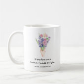Mug Fleur Sentimentale Douce Reconnaissance des Enseig (Gauche)