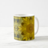 Mug Fleur soleil éclate dorée (Devant droit)