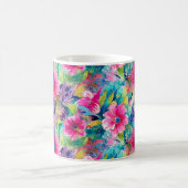 Mug Fleur Teal Vibrante (Centre)