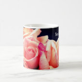 Mug Fleur trio Rose de Pêche personnalisée (Centre)