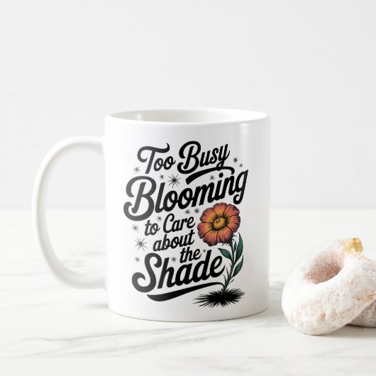 Mug Fleur Trop Fréquentée - Design Fleur Chirky (Avec donut)