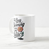 Mug Fleur Trop Fréquentée - Design Fleur Chirky (Devant gauche)