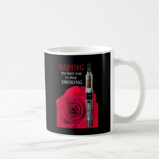 Mug Fleur Vapeur et rose (Droite)