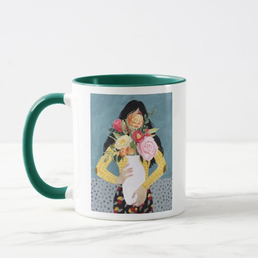 Mug Fleur Vase fille (Gauche)