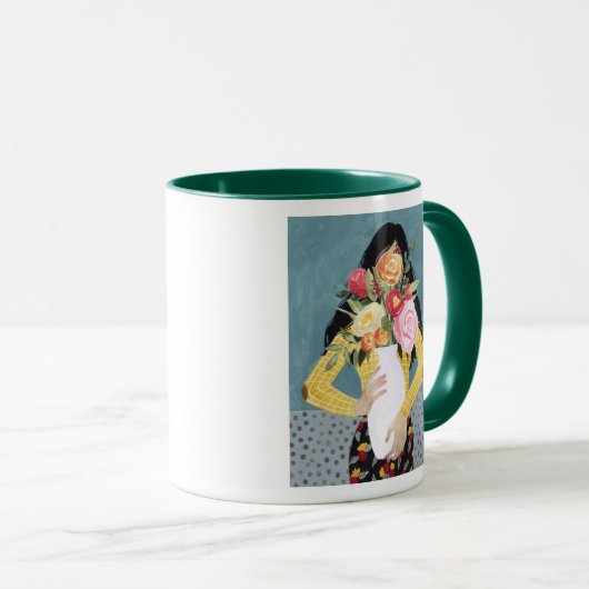 Mug Fleur Vase fille (Devant droit)