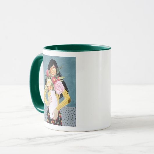 Mug Fleur Vase fille (Devant gauche)