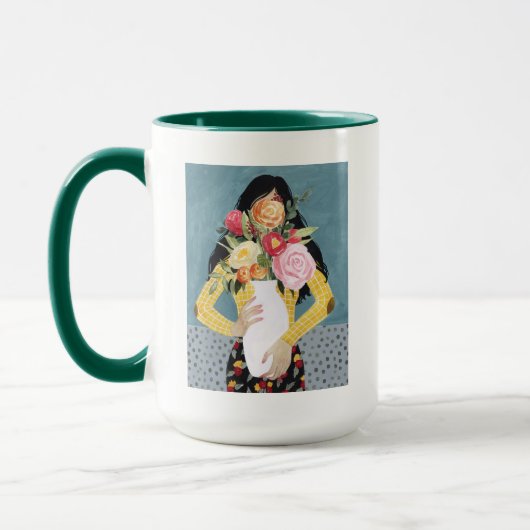 Mug Fleur Vase fille (Gauche)