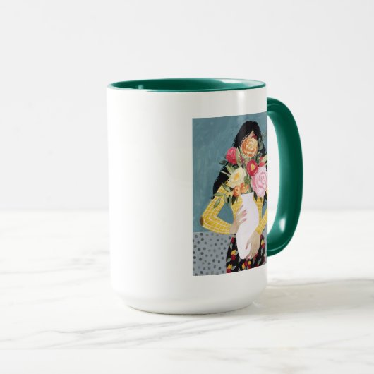 Mug Fleur Vase fille (Devant droit)