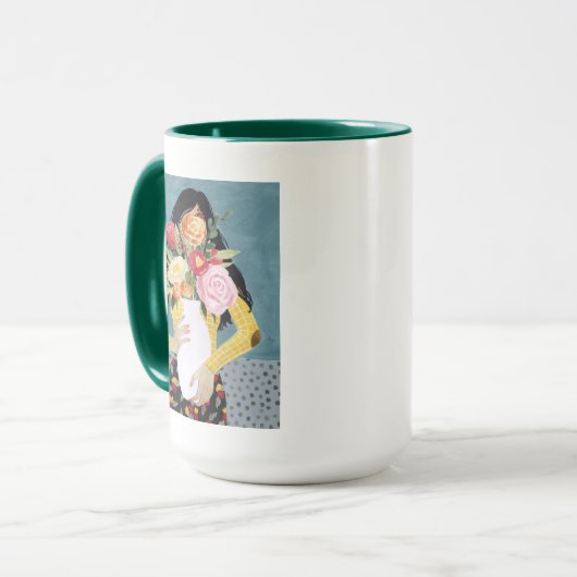 Mug Fleur Vase fille (Devant gauche)