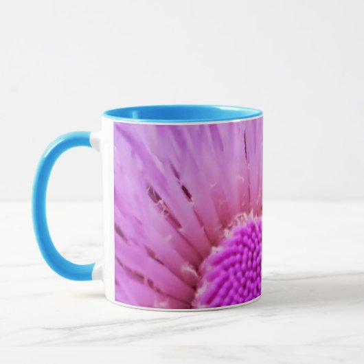 Mug Fleur violet et rose (Gauche)