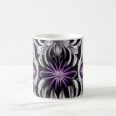 Mug Fleur violet et violet clair Art Abstrait (Centre)