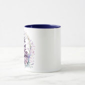 Mug Fleur violette arrêtez-vous et respirez les fleurs (Centre)
