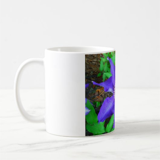 Mug Fleur violette Clematis (Gauche)