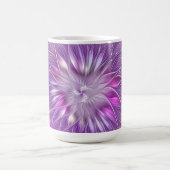 Mug Fleur violette rose Passion Abstrait Art fractal (Centre)