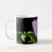 Mug Fleur violette sur Arrière - plan vert (Gauche)