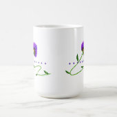 Mug Fleur violette sur une vigne (Centre)