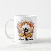 Mug Fleur Wreath Sauvez les abeilles (Gauche)